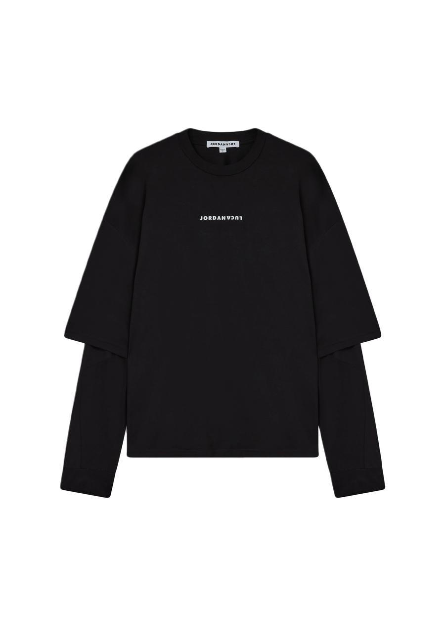 AMON DOUBLE SLEEVE SHIRT CRYSTALS