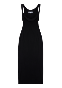 BLUR TANK DRESS BLACK