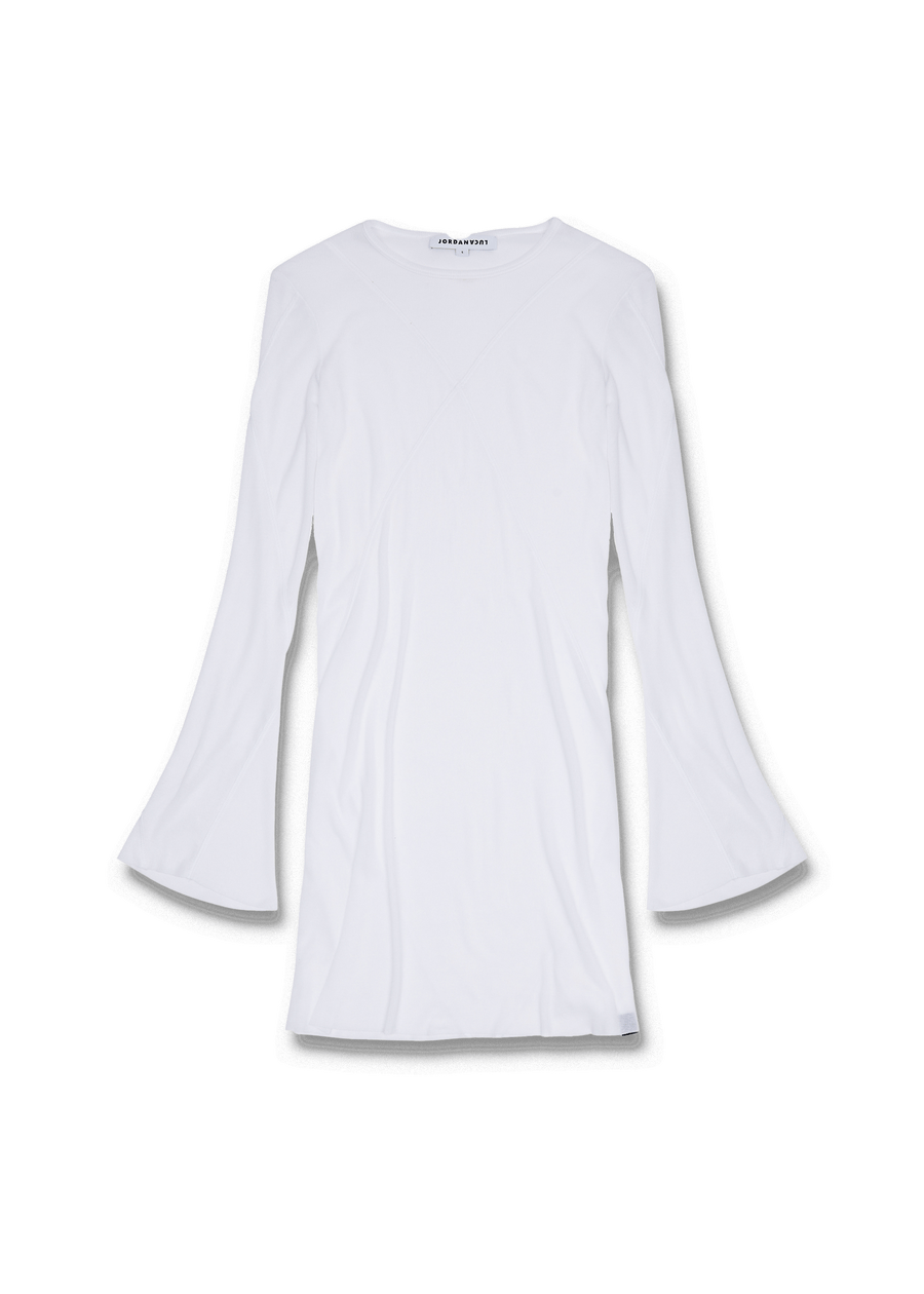 BLUES LONGSLEEVE DRESS WHITE