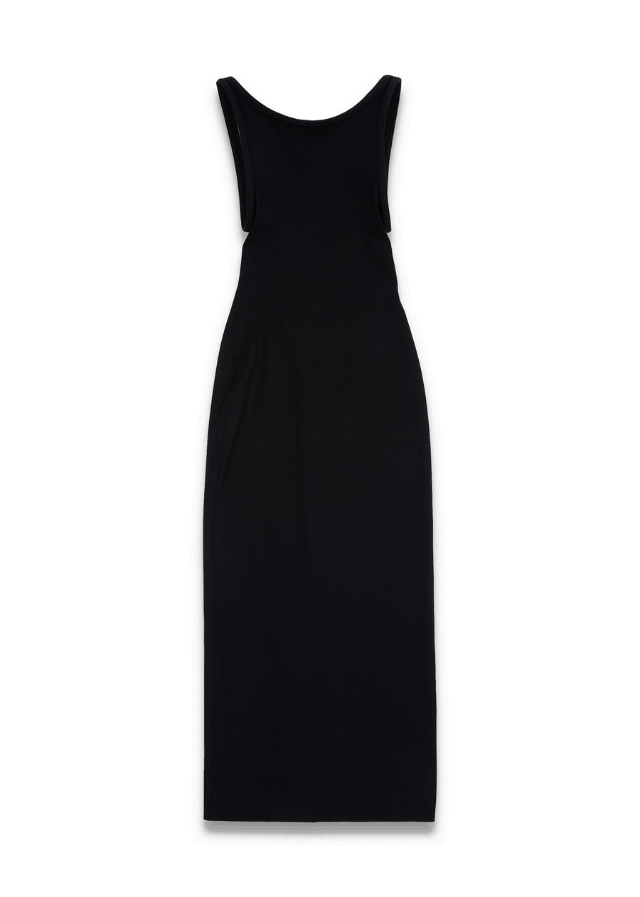 BLUR TANK DRESS BLACK